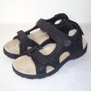 NWOT Camel Crown Women's Black Athletic Hiking‎ Sport Strappy Sandals Size 9
